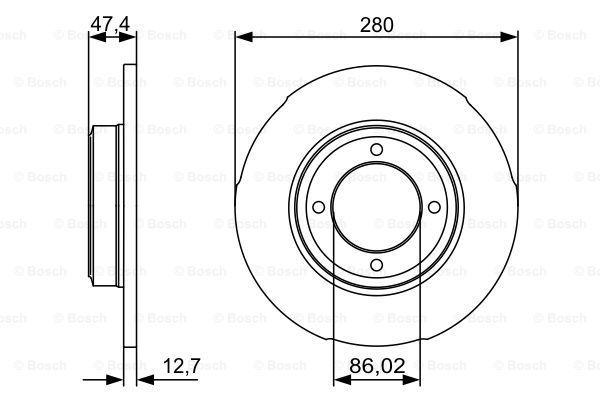 BOSCH Тормозной диск 0 986 479 493