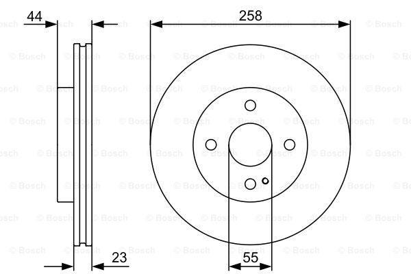 BOSCH Тормозной диск 0 986 479 541