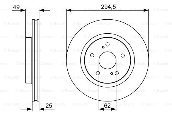 BOSCH Тормозной диск 0 986 479 559