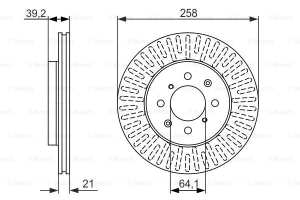 BOSCH Тормозной диск 0 986 479 594