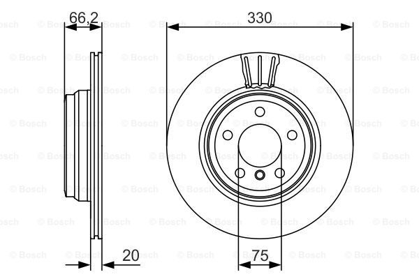 BOSCH Тормозной диск 0 986 479 622