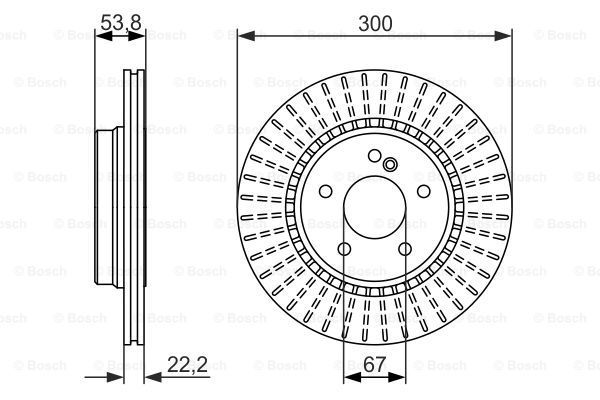 BOSCH Тормозной диск 0 986 479 653