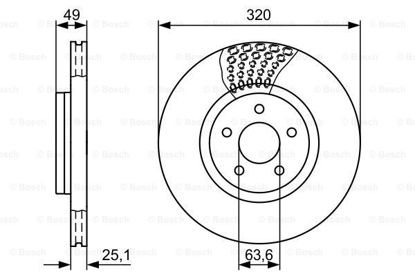 BOSCH Тормозной диск 0 986 479 660