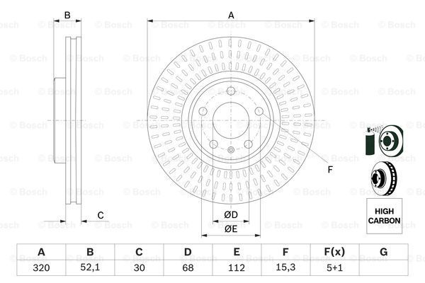 BOSCH Тормозной диск 0 986 479 753