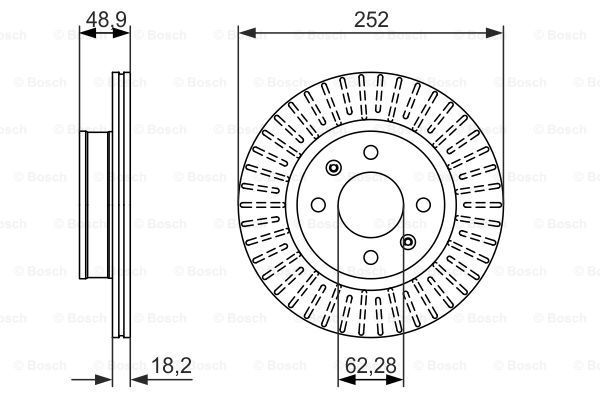 BOSCH Тормозной диск 0 986 479 770