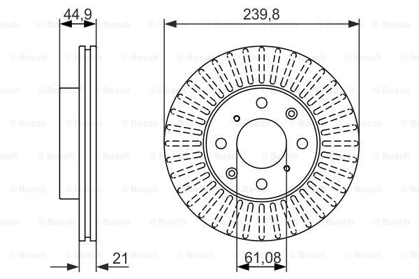 BOSCH Тормозной диск 0 986 479 832