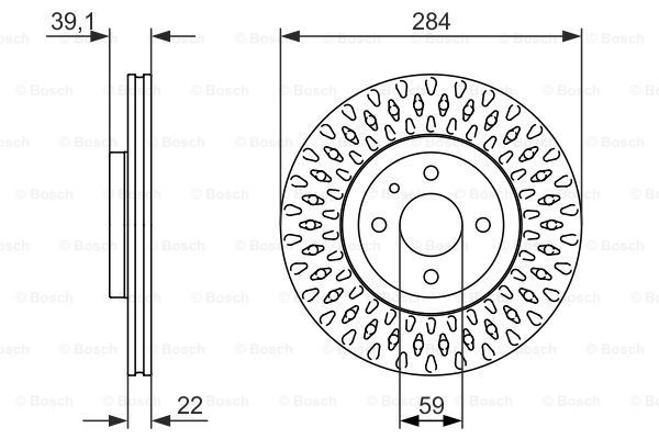 BOSCH Тормозной диск 0 986 479 907