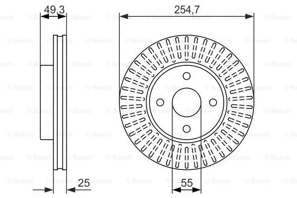 BOSCH Тормозной диск 0 986 479 935