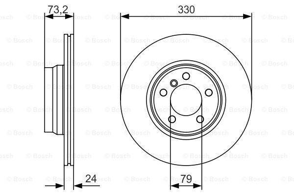 BOSCH Тормозной диск 0 986 479 A06