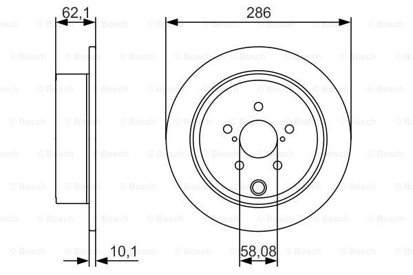 BOSCH stabdžių diskas 0 986 479 A10