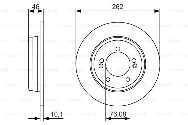 BOSCH Тормозной диск 0 986 479 A16