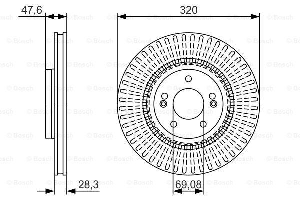 BOSCH Тормозной диск 0 986 479 A21