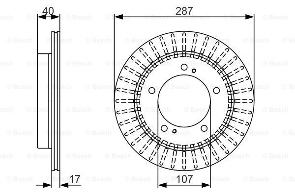 BOSCH Тормозной диск 0 986 479 A32