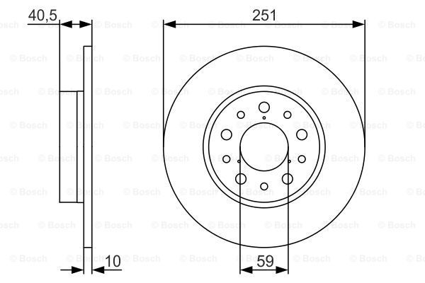 BOSCH Тормозной диск 0 986 479 A37