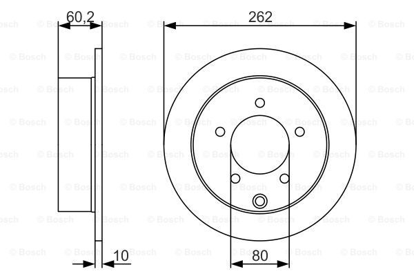 BOSCH stabdžių diskas 0 986 479 A41