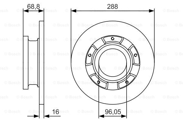 BOSCH Тормозной диск 0 986 479 A50