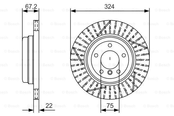 BOSCH Тормозной диск 0 986 479 A78