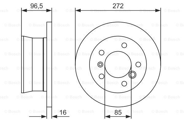 BOSCH Тормозной диск 0 986 479 B33