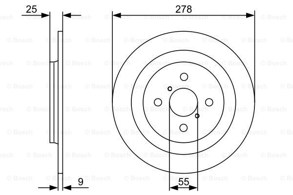 BOSCH Тормозной диск 0 986 479 C05