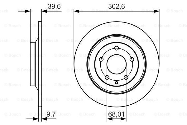 BOSCH Тормозной диск 0 986 479 C28