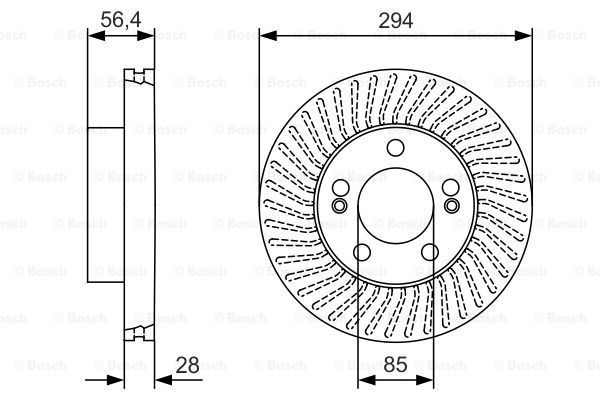 BOSCH Тормозной диск 0 986 479 C31