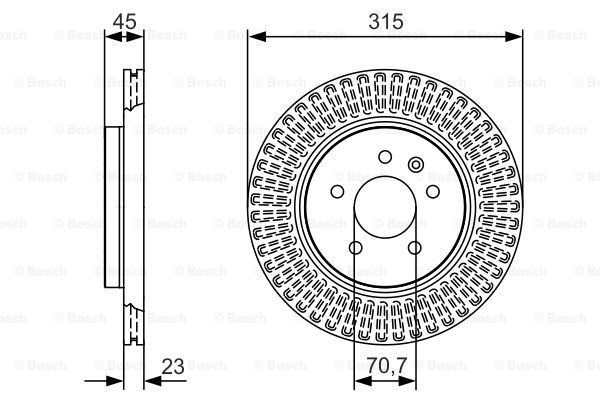 BOSCH Тормозной диск 0 986 479 C46