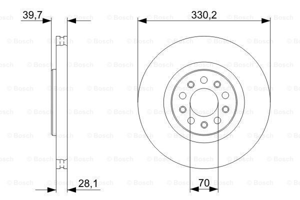 BOSCH Тормозной диск 0 986 479 C82