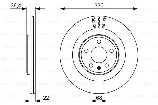 BOSCH Тормозной диск 0 986 479 C86