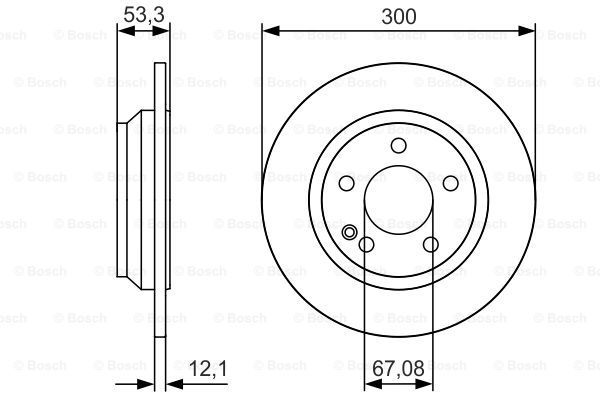 BOSCH Тормозной диск 0 986 479 D12