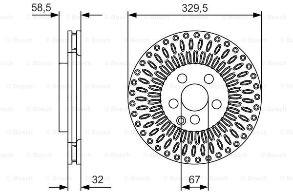 BOSCH Тормозной диск 0 986 479 D13