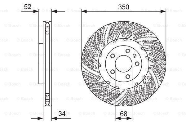 BOSCH Тормозной диск 0 986 479 D26