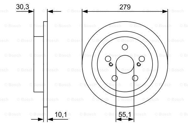 BOSCH Тормозной диск 0 986 479 D35