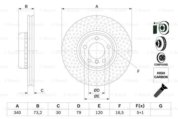 BOSCH Тормозной диск 0 986 479 E11