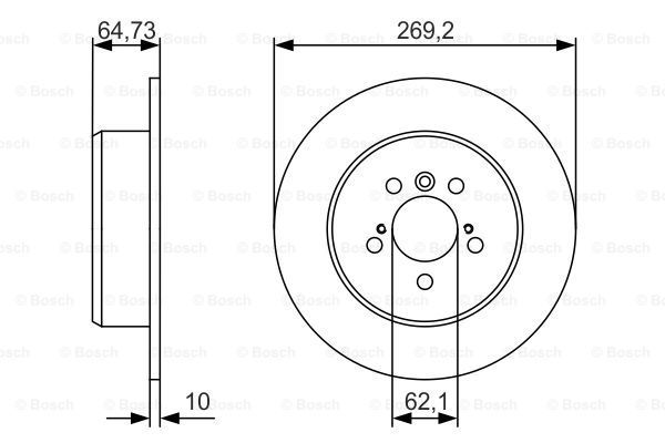 BOSCH stabdžių diskas 0 986 479 R00