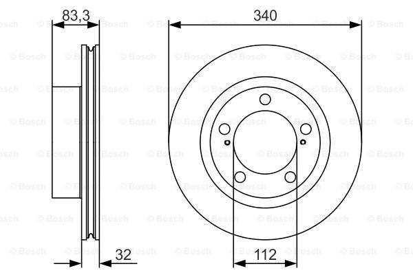 BOSCH Тормозной диск 0 986 479 R29