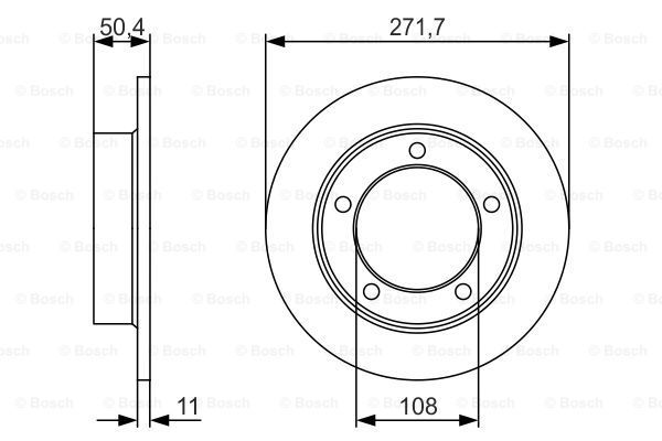 BOSCH Тормозной диск 0 986 479 R73