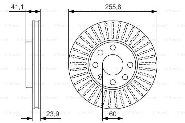 BOSCH Тормозной диск 0 986 479 R76