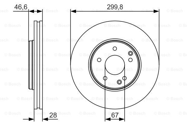 BOSCH Тормозной диск 0 986 479 R79