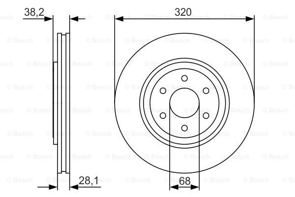 BOSCH Тормозной диск 0 986 479 S35