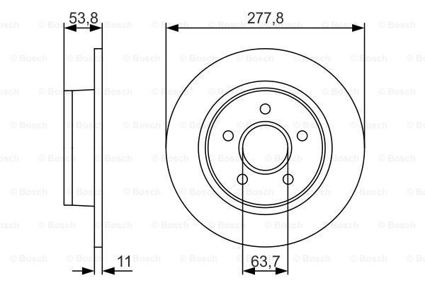 BOSCH Тормозной диск 0 986 479 S51