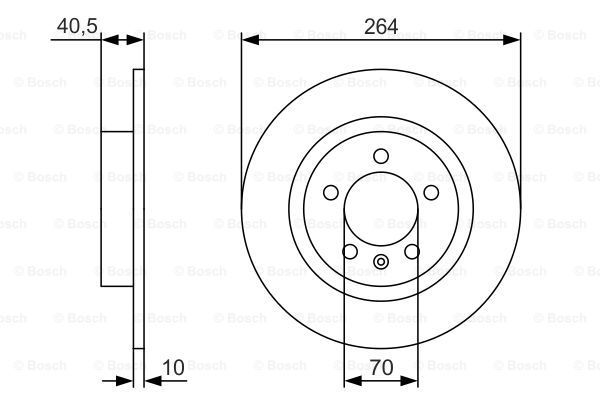 BOSCH Тормозной диск 0 986 479 S88