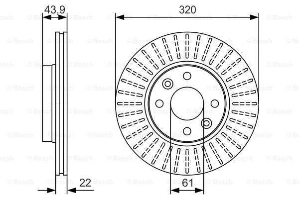 BOSCH Тормозной диск 0 986 479 S90