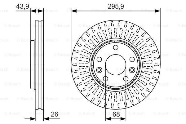 BOSCH Тормозной диск 0 986 479 S93