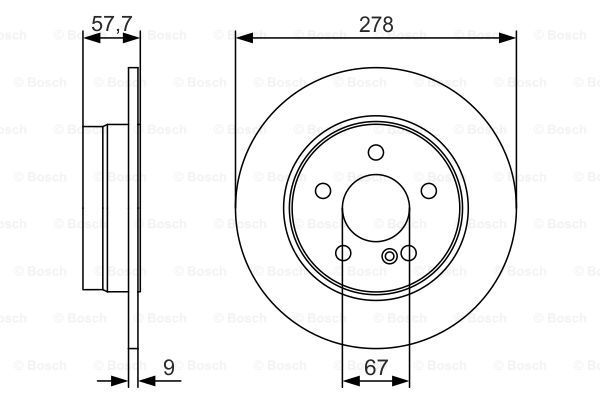 BOSCH Тормозной диск 0 986 479 S96