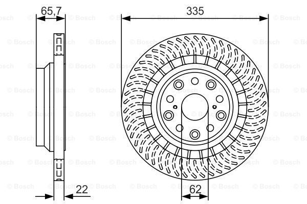 BOSCH Тормозной диск 0 986 479 T35