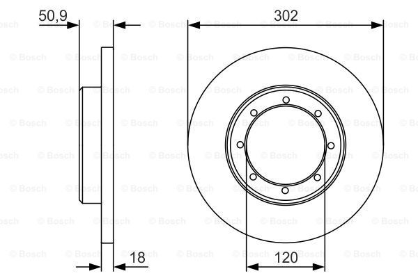 BOSCH Тормозной диск 0 986 479 U60