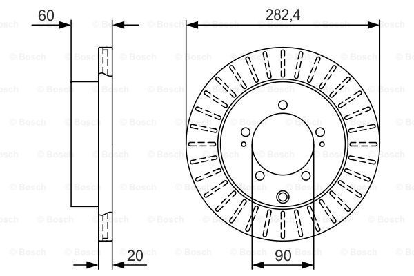 BOSCH Тормозной диск 0 986 479 V40