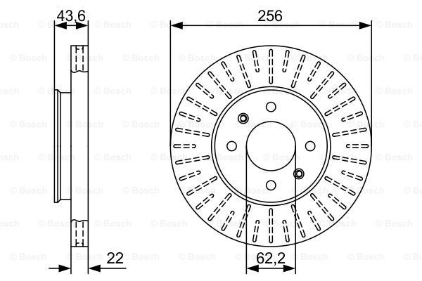 BOSCH Тормозной диск 0 986 479 V96