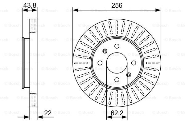 BOSCH Тормозной диск 0 986 479 W21