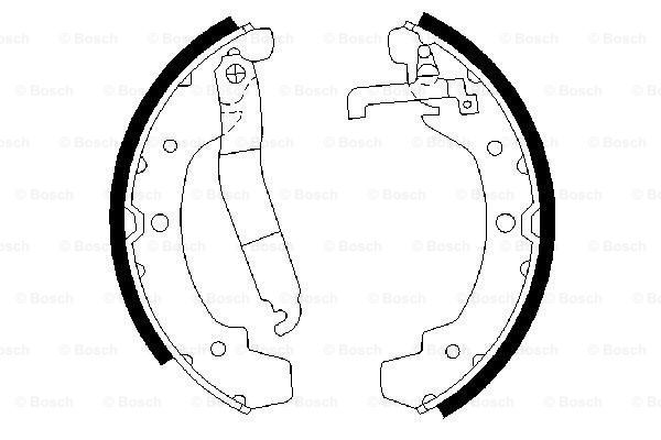 BOSCH Комплект тормозных колодок 0 986 487 193